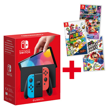 Nintendo Switch OLED Rosso/Blu Mario Super Set nintendo