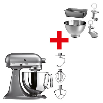 KitchenAid SET KitchenAid KSM 125 silber Zubehör Set kitchenaid