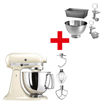 KitchenAid SET KitchenAid KSM 125 crème Zubehör Set kitchenaid