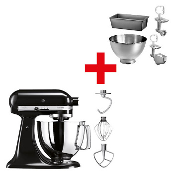 KitchenAid SET KitchenAid KSM 125 schwarz Zubehör Set kitchenaid