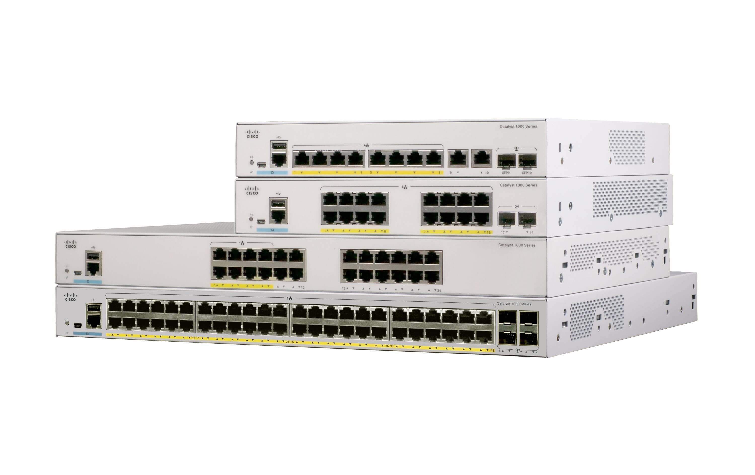 Cisco 24 Port Rail PoE+ Switch C1000-24P-4G-L