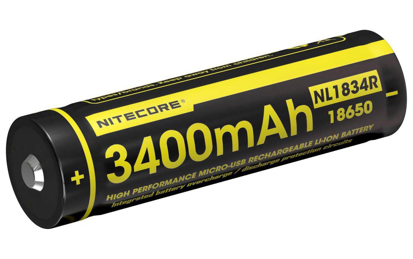 Nitecore Batteria Nitecore NL1834R 18650 3400 mAh nitecore