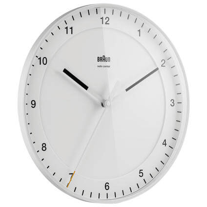 Braun BC17 DCF Bianco Orologio da parete radiocomandato braun