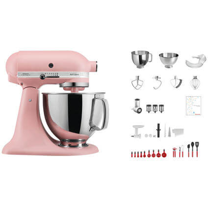 KitchenAid Swiss Anniversary Set KSM200 rosa scuro kitchenaid