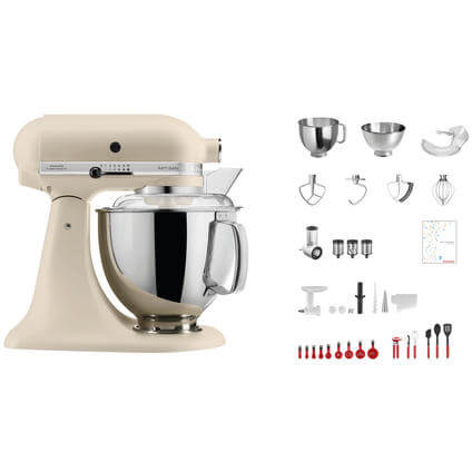 KitchenAid Swiss Anniversary Set KSM200 fresh linen kitchenaid