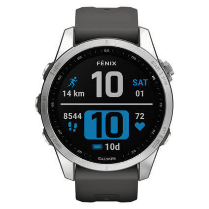 GARMIN Fenix 7s 3,05 Cm (1.2") Mip 42 Mm Digitale 240 X 240 Pixel Touch Screen Argento Wi-fi Gps (satellitare) Unisex 42mm