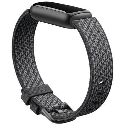 Fitbit Bracciale in pelle Horween di lusso nero fitbit