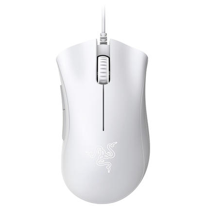 RAZER DeathAdder Essential - Mouse per gaming, Connessione con cavo, Ottica con diodi laser, 6400 dpi, White