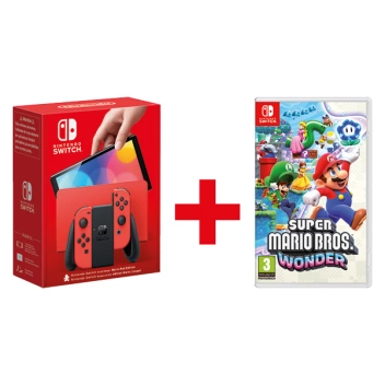 Nintendo Set Nintendo Switch OLED Mario Edition rosso Super Mario Bros