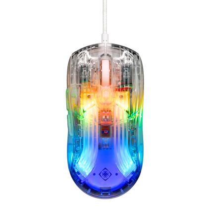 Deltaco Transparent Gaming Mouse RGB deltaco