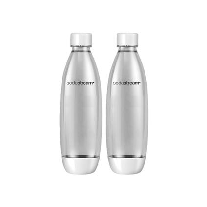 Sodastream 2x bottiglia di plastica da 1 litro Fuse white DWS