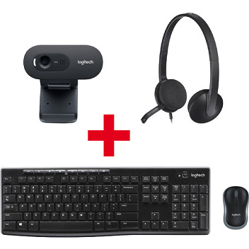 Logitech MK270 Tastatur Maus Combo e C270 HD Webcam e C270 HD Webcam