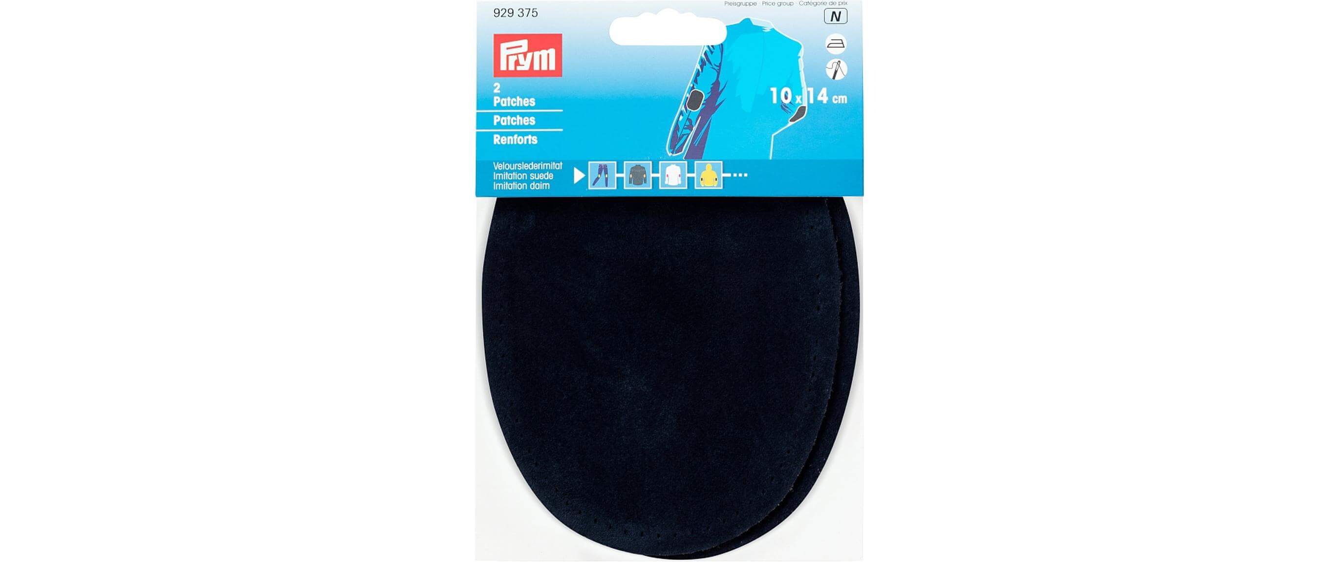 Prym Applicazione Prym 10 x 14 cm in similpelle blu navy 2 pezzi prym