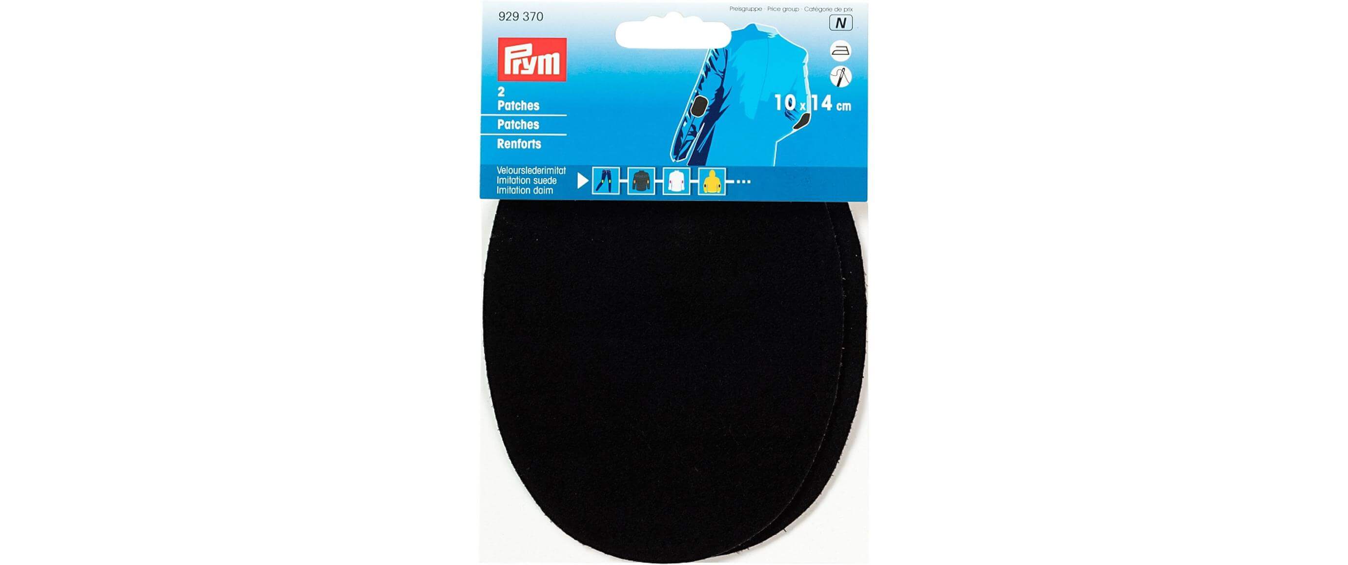 Prym Applicazione Prym 10 x 14 cm in similpelle nero 2 pezzi prym