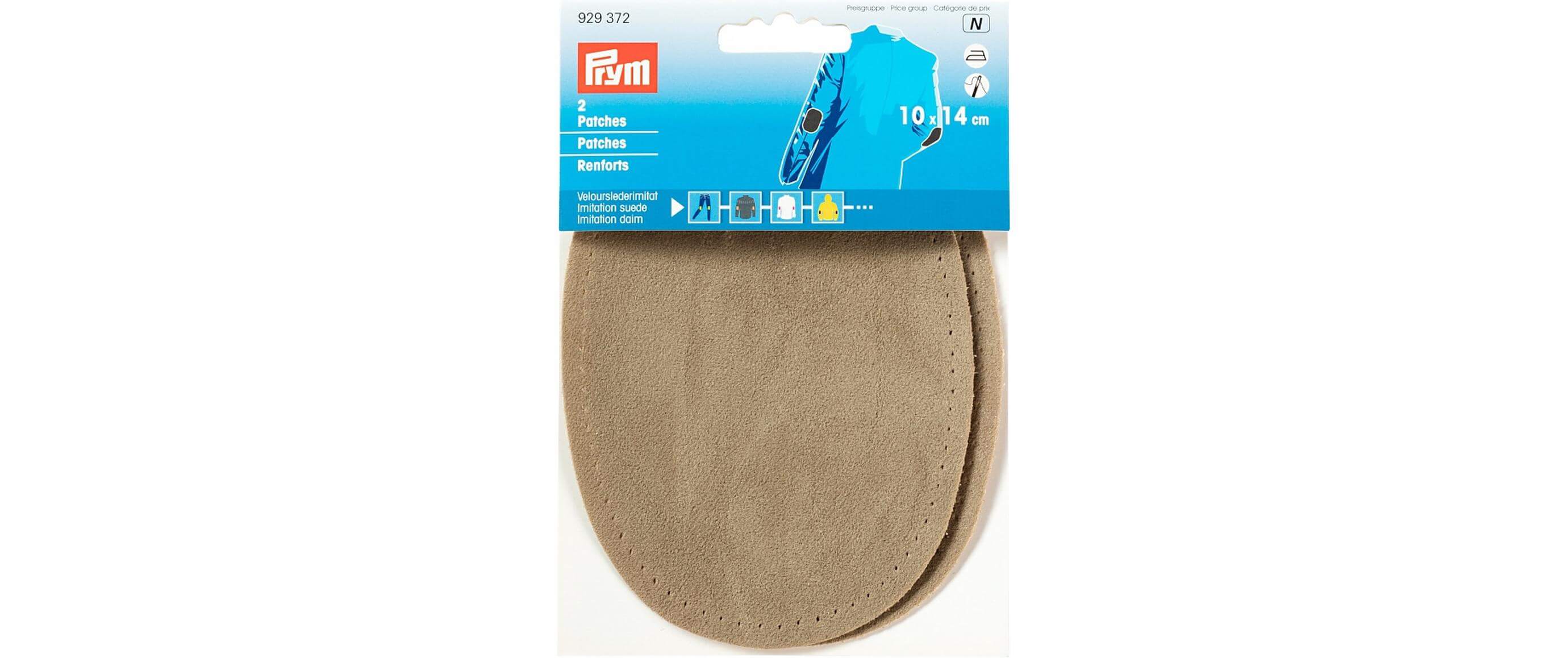 Prym Applicazione Prym 10 x 14 cm in similpelle beige 2 pezzi prym