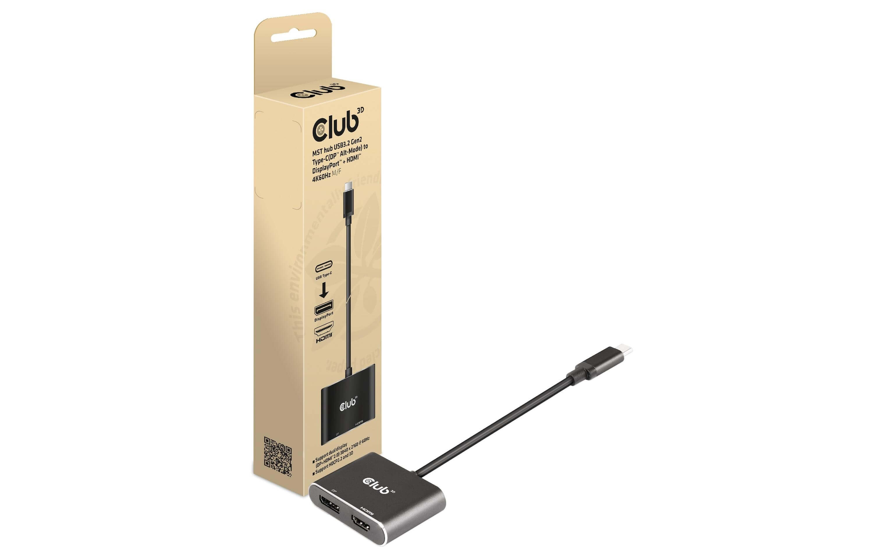 Club 3D Cavo adattatore Club 3D CSV 1552 MST Hub USB Tipo C