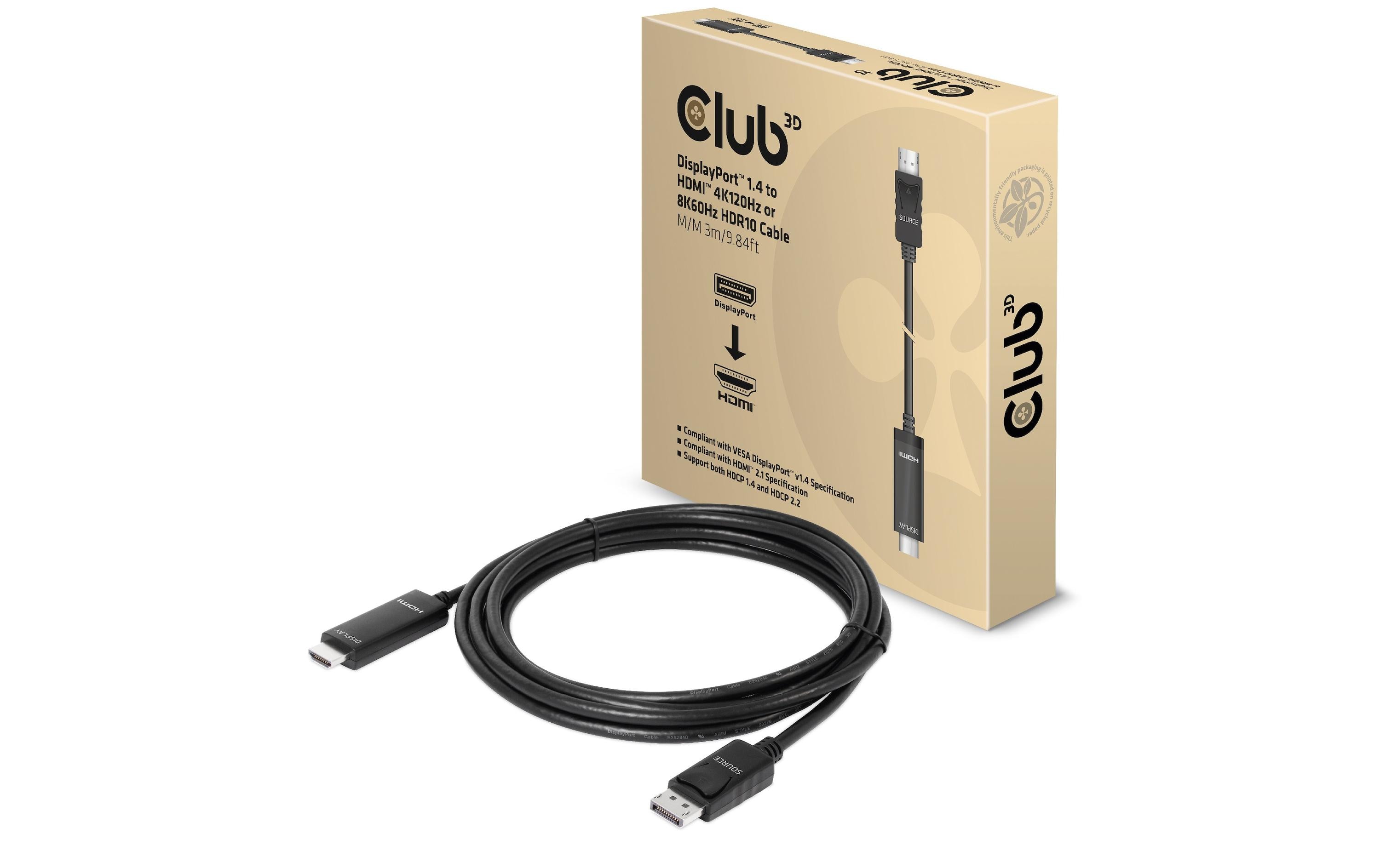 Club 3D Cavo Club 3D CAC 1087 DisplayPort HDMI 3 m club 3d