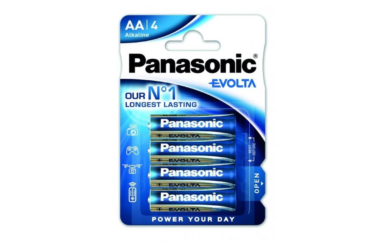 Panasonic Batteria Evolta AA Alcalina 4 pezzi panasonic