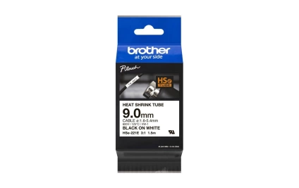 Brother Tubo termorestringente Brother HSE221E nero su bianco brother