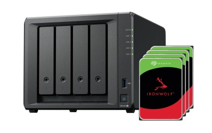 Synology NAS DiskStation DS423 4 vani Seagate Ironwolf 8 TB synology