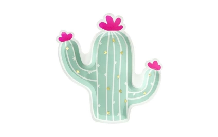 Partydeco Piatti monouso Partydeco cactus 6 pezzi partydeco