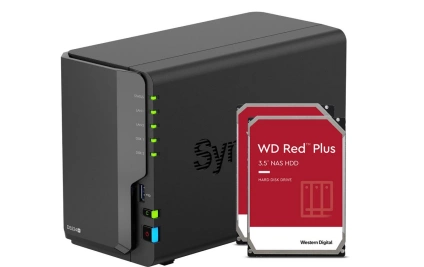 Synology NAS DiskStation DS224 2 vani WD Red Plus 4 TB synology