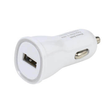 Vivanco Caricabatteria da auto con presa USB 2 1 A bianco vivanco