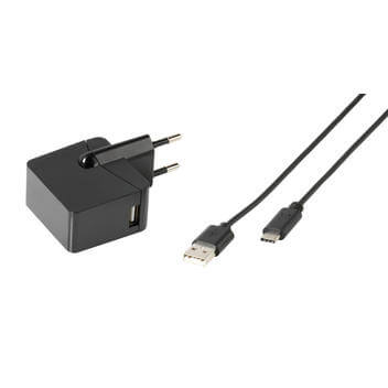 Vivanco Caricabatterie USB 3A incl cavo USB tipo C nero vivanco