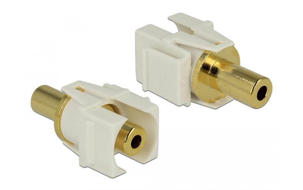 DeLock Modulo Delock Keystone 3Pin 3 5mm Jack placcato oro delock