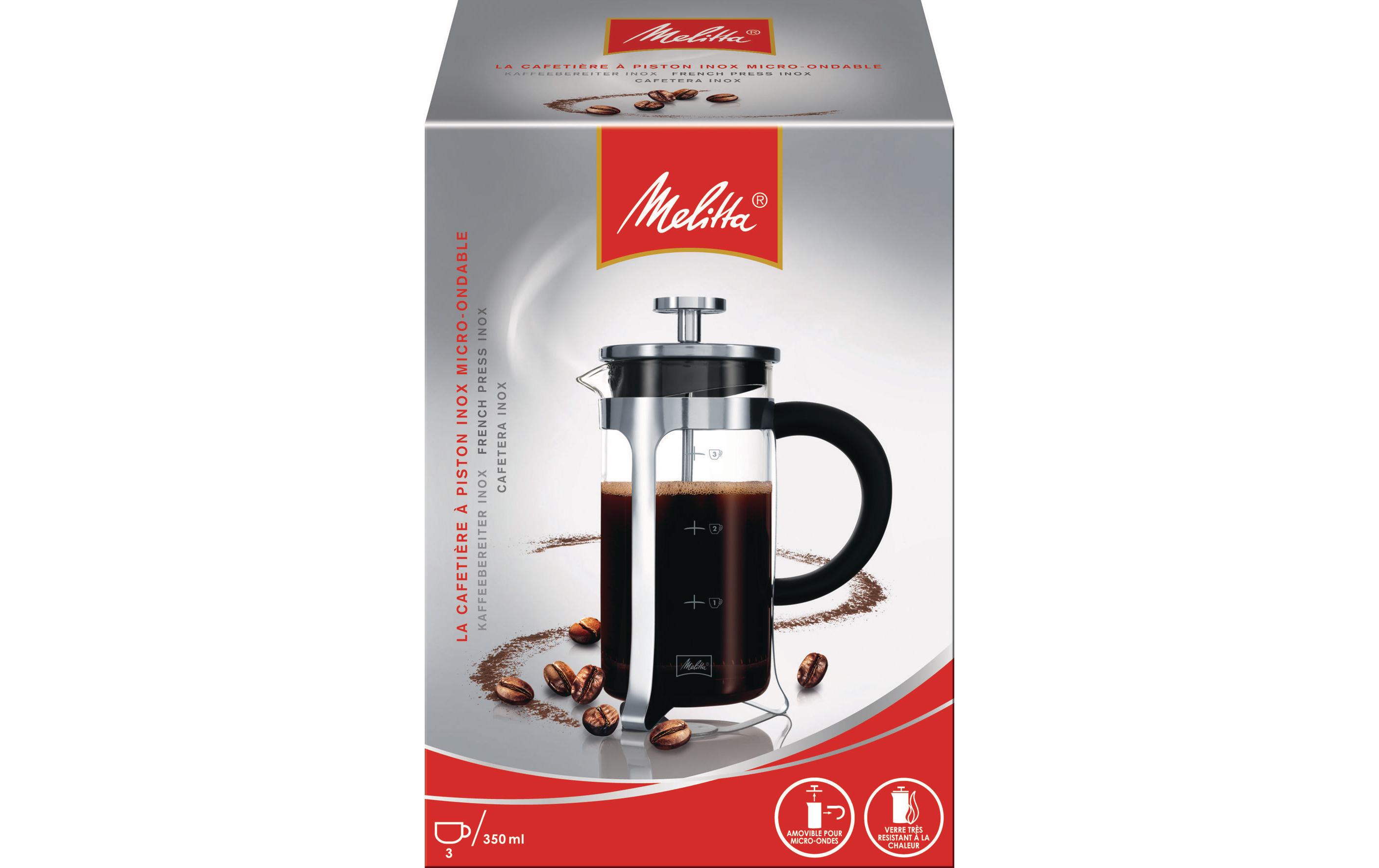 Melitta Caffettiera Melitta Inox Glass 0 35 l argento melitta