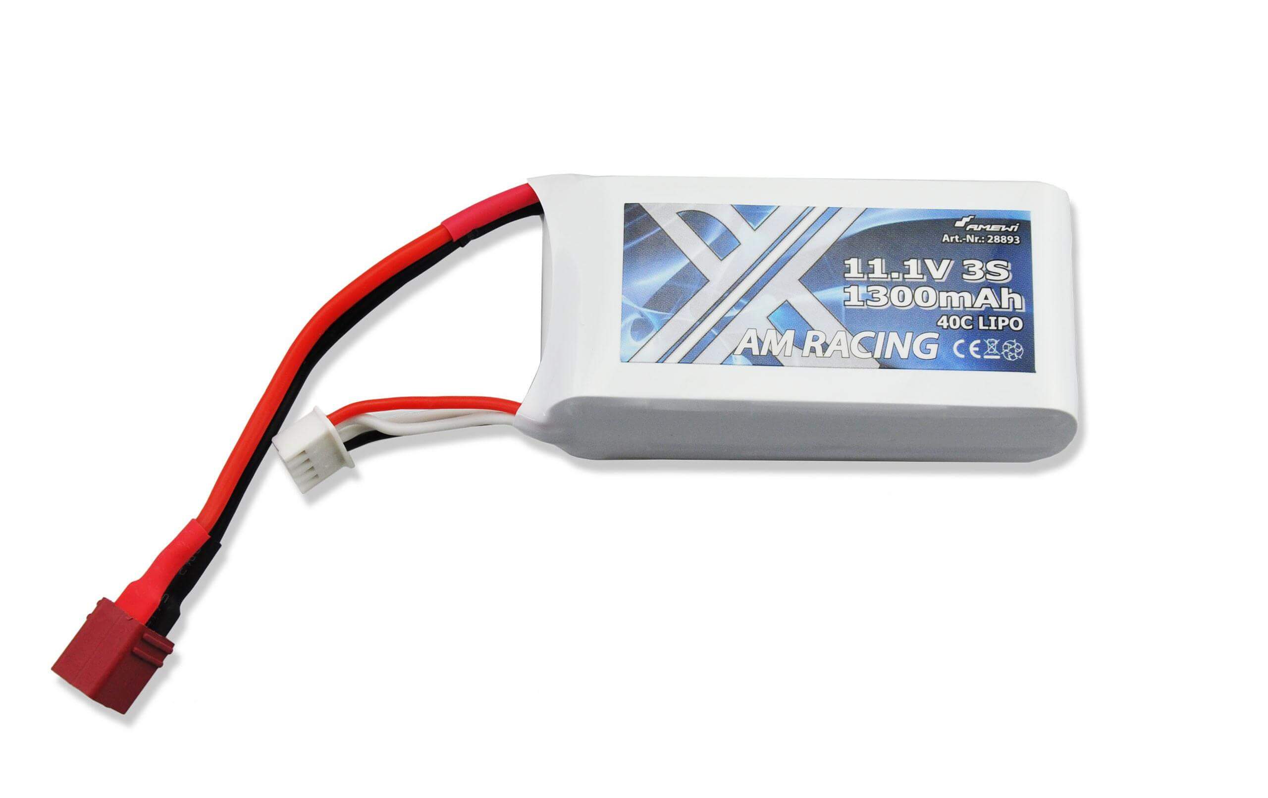 Amewi RC Batteria LiPo 1300 mAh 11 1 V 40C Deans amewi