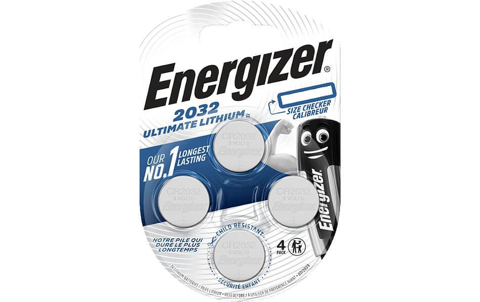 Energizer Button Cell CR 2032 Ultimate Lithium 4 pezzi energizer