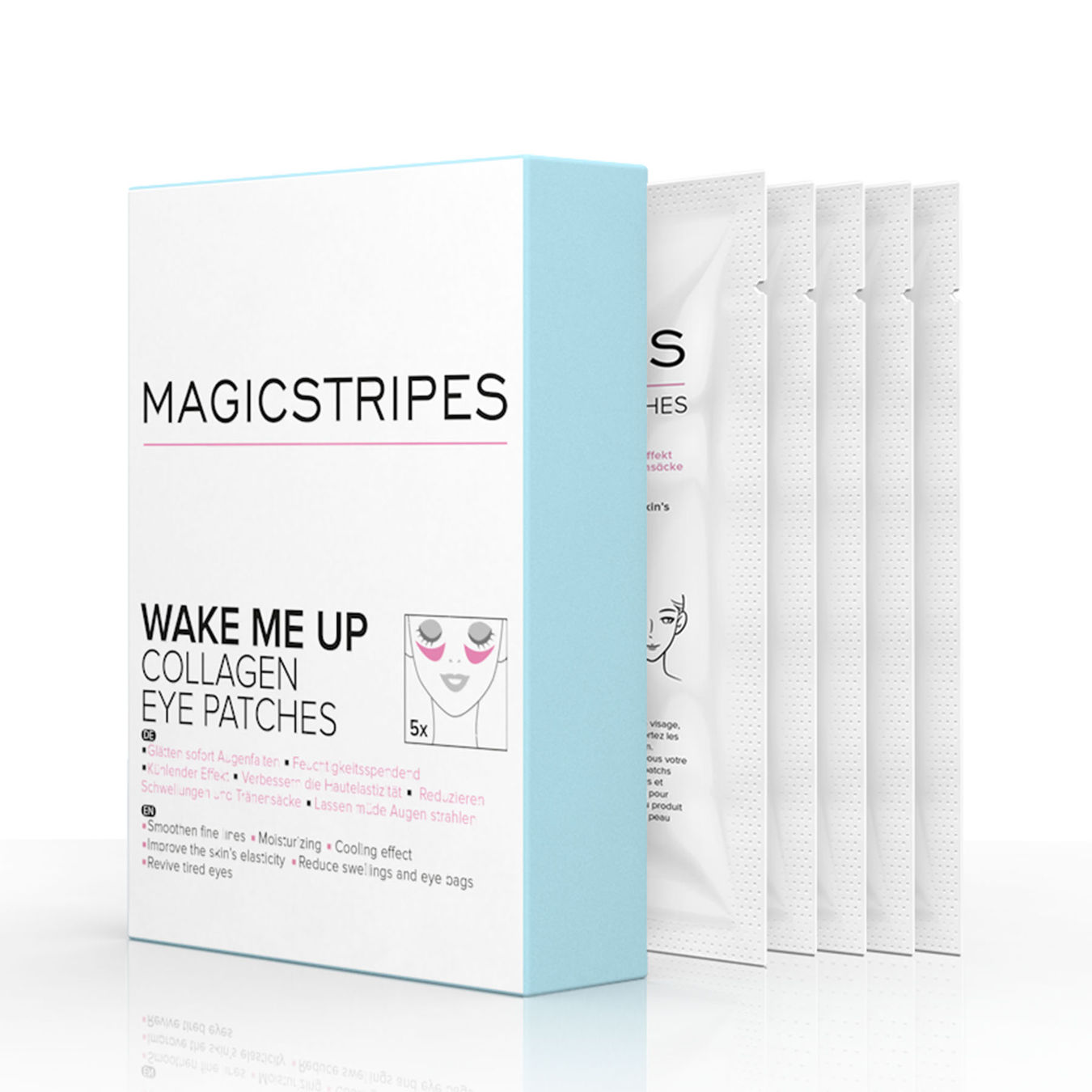 MAGICSTRIPES Wake Me Up Collagen Eye Patches Augenpatches 5PZ Uomo