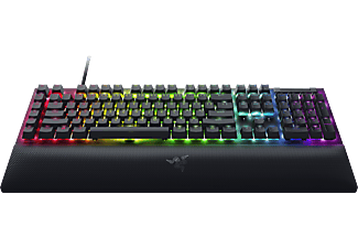 RAZER BlackWidow V4 - Tastiera da gioco, Connessione con cavo, QWERTZ, Full size, Mechanical, Razer Green, Nero