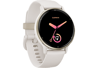 GARMIN vívoactive 5 - Smartwatch (125-190 mm, Silicone, Avorio/crema-oro)