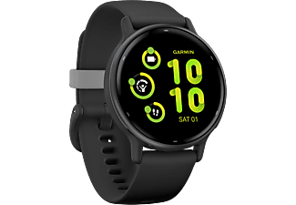 GARMIN vívoactive 5 - Smartwatch (125-190 mm, Silicone, Nero/grigio ardesia)