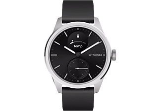 WITHINGS ScanWatch 2 - Hybrid Smartwatch (-, Fluoroelastomero, Nero/Argento)