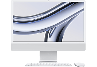 APPLE iMac (2023) M3 - All-in-One PC (24 ", 256 GB SSD, Silver)