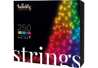 TWINKLY Strings 250 RGB+W LED 5mm - Catena di luci (Trasparente)