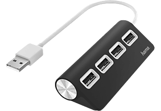 HAMA 00200119 - Hub USB (Nero/Bianco/Argento)