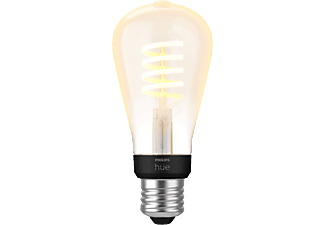 PHILIPS HUE Lampada Edison White Ambiance E27 con filamento - Lampada (Nero/trasparente)