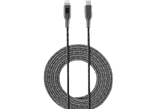 CELLULAR LINE Long Cable - Cavo da USB-C a Lightning (Nero)