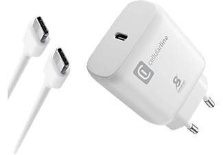 CELLULAR LINE Super Fast Charger Kit - Caricabatterie (Bianco)