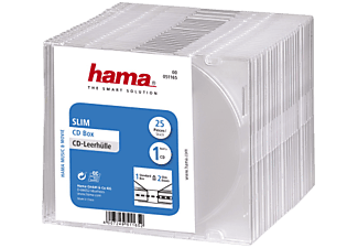 HAMA Storage CD slim jewel case, trasparente (pacchetto di 25) - (Trasparente)