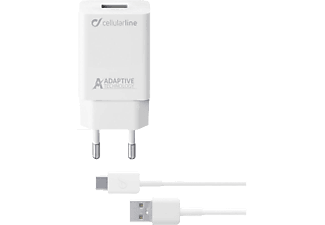 CELLULAR LINE ACHSMKIT15WTYCW - Caricabatterie rapido (Bianco)