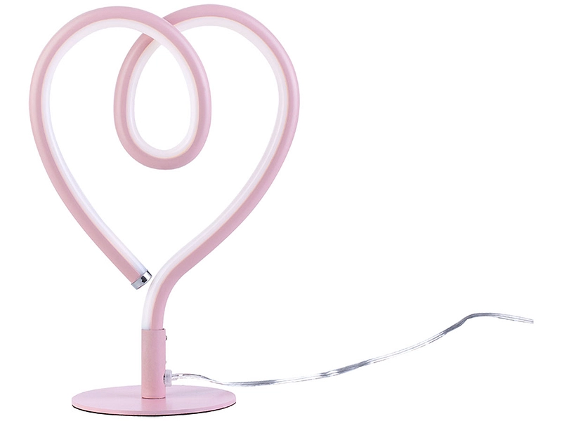 Lampada da tavolo LED HEART 23.5cm 6W rosa