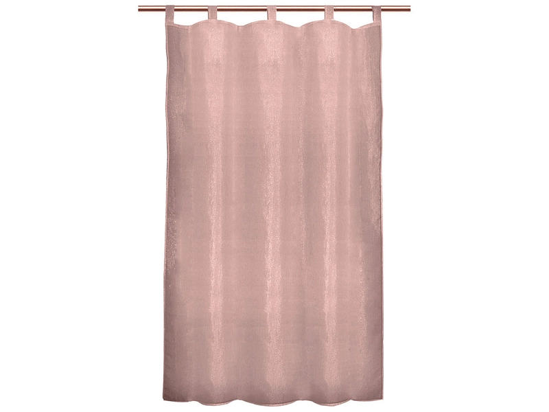 Tenda BYZANCE 110x240cm passante / nastro arricciatende semi-oscurante rosa