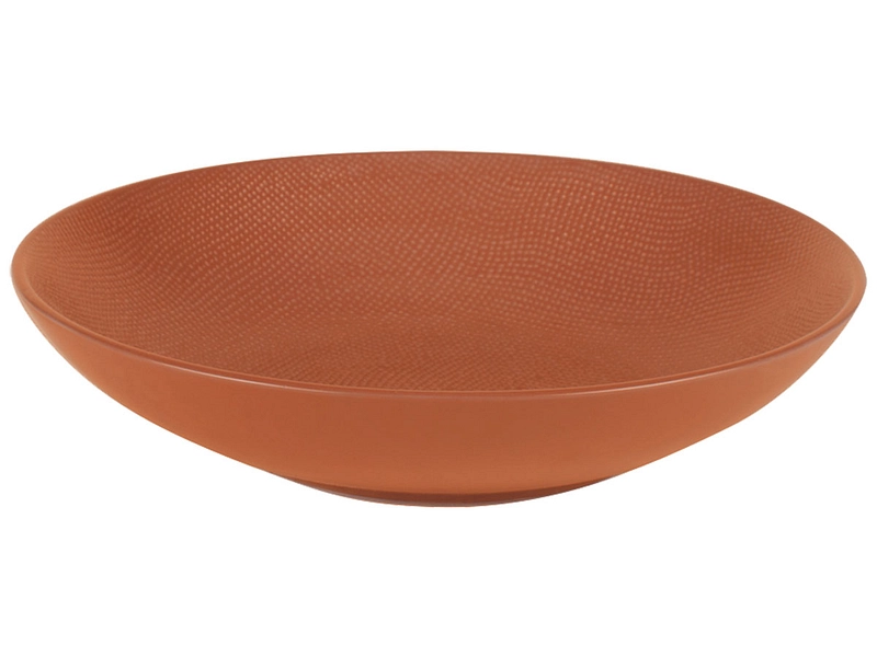 Piatto fondo VESUVIO Ø 25 cm gres terracotta 1 pezzo