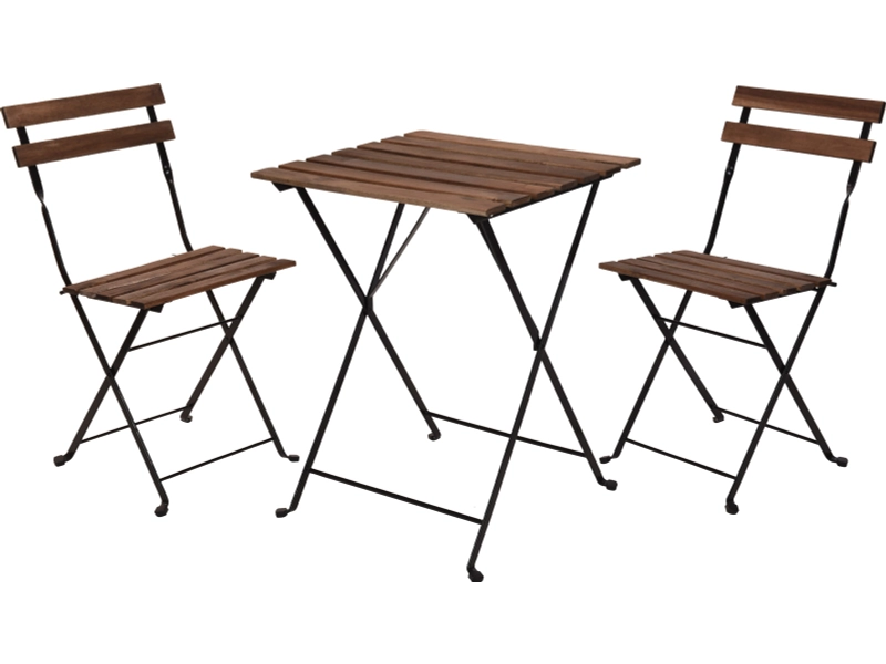 Set tavolo e sedie da giardino HOLIDAY Metallo grigio