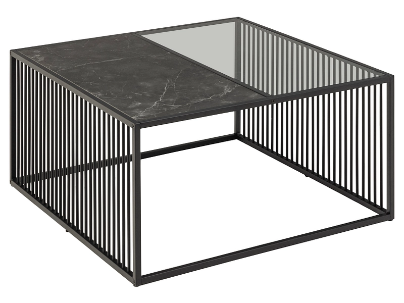 Tavolino RAY 80x80x40cm nero